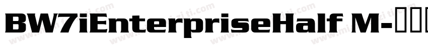 BW7iEnterpriseHalf M字体转换